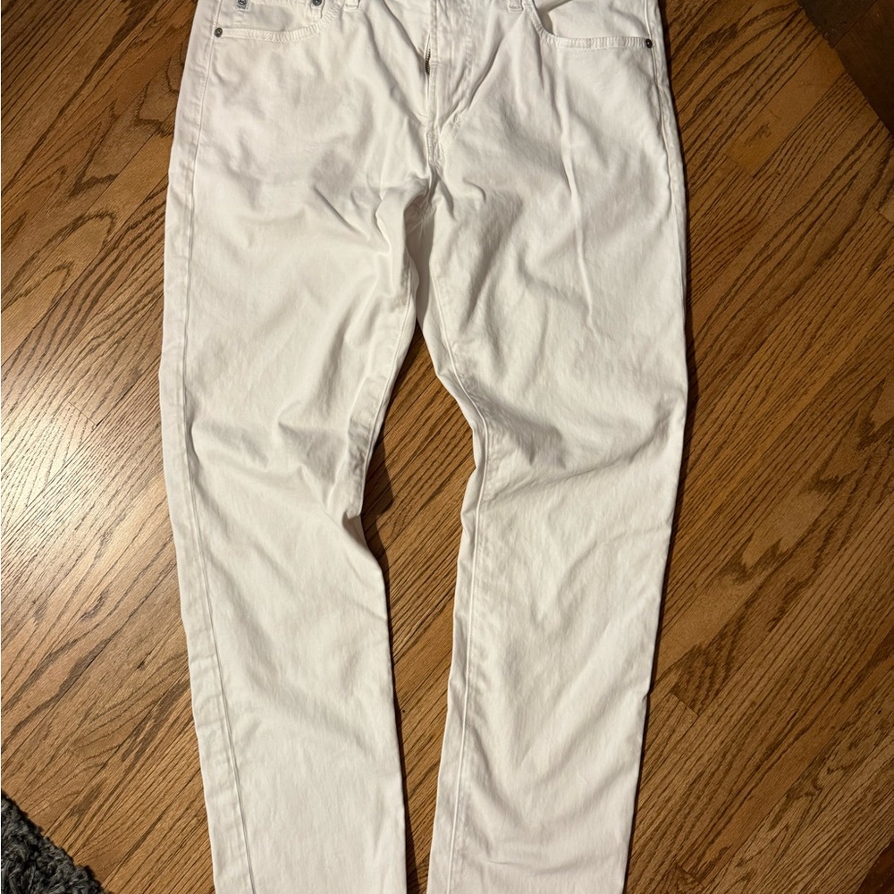 Ag Adriano Goldschmied White Slim Jeans